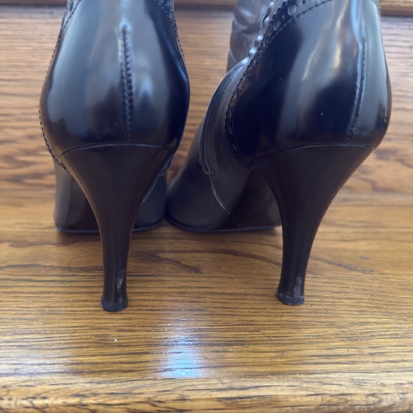 Sergio Rossi Bootie Gray and Black 9 - Picture 6 of 12